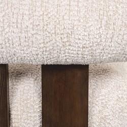 Casa Padrino Luxury Armchair Cream / Dark Brown - Living Room & Hotel Furniture