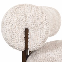 Casa Padrino Luxury Armchair Cream / Dark Brown - Living Room & Hotel Furniture