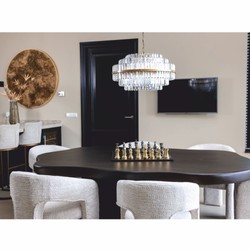 Casa Padrino Mesa de Comedor de Lujo Marrón Oscuro 230 cm - Muebles de Comedor de Lujo