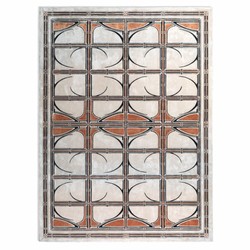 Casa Padrino Tapis de Luxe en Laine Crème / Marron / Noir - Différentes Tailles