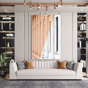 Casa Padrino divano da soggiorno e hotel di lusso grigio chiaro / marrone / nero 240 cm - Mobili di lusso
