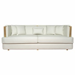 Casa Padrino canapé de salon et hôtel de luxe crema / latón 240 cm - Meubles de luxe