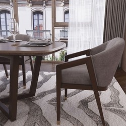Casa Padrino Mesa de Comedor de Lujo Marrón Oscuro 200 cm - Muebles de Comedor de Lujo