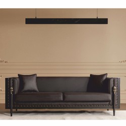 Casa Padrino set da soggiorno barocco di lusso marrone scuro / oro - Mobili in stile barocco