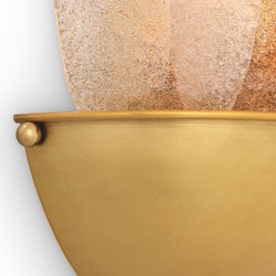 Casa Padrino Luxury Wall Light Antique Brass / Light Gray H. 40 cm - Luxury Lighting