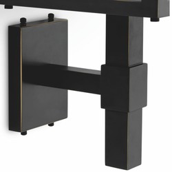 Casa Padrino applique murale d'extérieur de luxe bronze / blanc H. 86 cm - éclairage extérieur de luxe