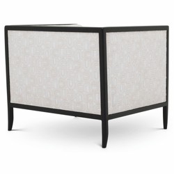 Casa Padrino sillón de salón y hotel de lujo crema / negro 78 cm - Muebles de lujo