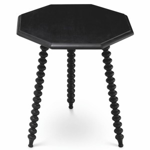 Casa Padrino Luxus Beistelltisch Schwarz H. 65,5 cm - Wohnzimmer & Hotel Möbel