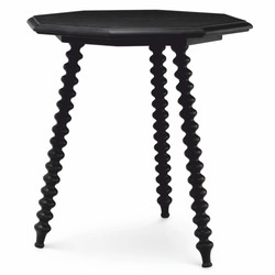 Casa Padrino Luxury Side Table Black H. 65.5 cm - Living Room & Hotel Furniture