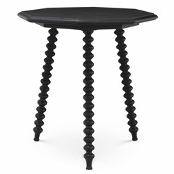 Casa Padrino Luxury Side Table Black H. 65.5 cm - Living Room & Hotel Furniture