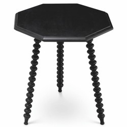 Casa Padrino Luxury Side Table Black H. 65.5 cm - Living Room & Hotel Furniture