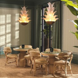 Casa Padrino table à manger de luxe en rotin naturel Ø 80 cm - Mobilier de salle à manger en rotin