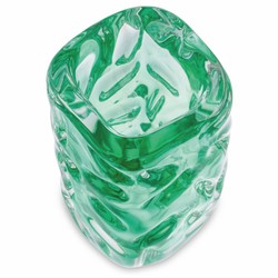 Casa Padrino jarrón de vidrio de lujo verde A. 31 cm - Accesorios decorativos de lujo