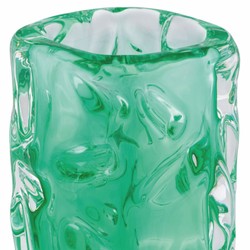 Casa Padrino jarrón de vidrio de lujo verde A. 31 cm - Accesorios decorativos de lujo