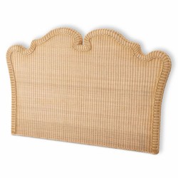 Luxus Rattan Bett-Kopfteil Naturfarben