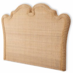 Luxus Rattan Bett-Kopfteil Naturfarben
