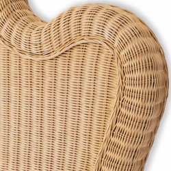 Luxus Rattan Bett-Kopfteil Naturfarben