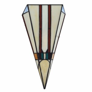 Casa Padrino Art Deco Tiffany Wandleuchte Bunt H. 38 cm - Tiffany Leuchten