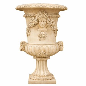 Casa Padrino vaso da fiori barocco di lusso in ceramica beige antico Ø 102 x A. 162 cm