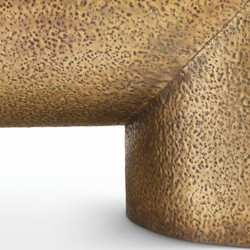 Casa Padrino console de luxe en acier inoxydable laiton vintage 140 cm - Mobilier en acier inoxydable