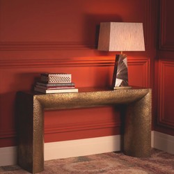Casa Padrino console de luxe en acier inoxydable laiton vintage 140 cm - Mobilier en acier inoxydable