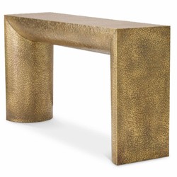 Casa Padrino console de luxe en acier inoxydable laiton vintage 140 cm - Mobilier en acier inoxydable