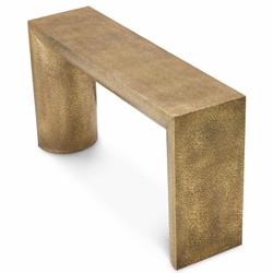 Casa Padrino console de luxe en acier inoxydable laiton vintage 140 cm - Mobilier en acier inoxydable