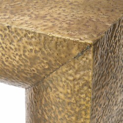 Casa Padrino console de luxe en acier inoxydable laiton vintage 140 cm - Mobilier en acier inoxydable