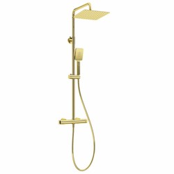 Casa Padrino ensemble de douche de luxe avec douche de tête et douchette à main or H. 85-122,5 cm
