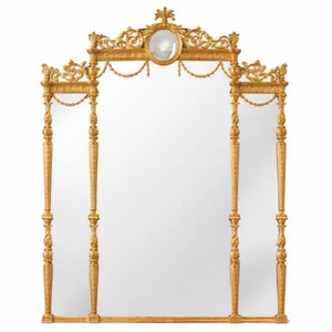 Casa Padrino Luxury Baroque Mirror Gold H. 185 cm - Baroque Furniture - Made in Italy