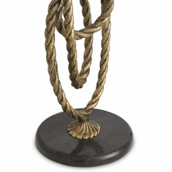 Casa Padrino refroidisseur de vin de luxe avec support laiton antique / noir H. 80,5 cm
