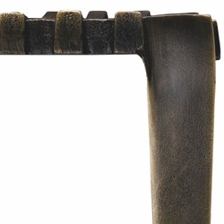 Casa Padrino tabouret de luxe en aluminium bronze antique H. 40 cm - Mobilier de luxe en aluminium