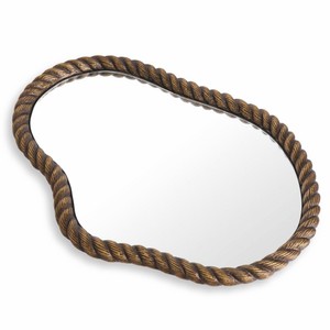 Casa Padrino Luxus Serviertablett Antik Messing 66,5 cm - Luxus Accessoires