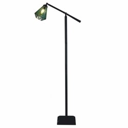 Casa Padrino Lámpara de Pie Art Deco Tiffany Verde / Negro Al. 185 cm - Tiffany Lamps