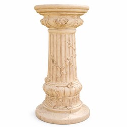Casa Padrino colonna barocco beige A. 78 cm - Accessori da giardino barocco
