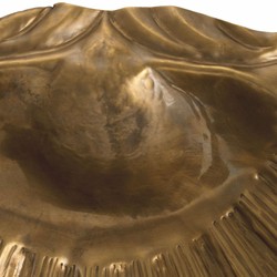 Luxus Deko Schale in Muschelform Vintage Messing