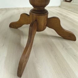 Casa Padrino tavolo da pranzo in stile country in rovere marrone Ø 130 cm - Mobili sala da pranzo