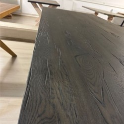 Casa Padrino tavolo da pranzo in stile country nero 240 cm - Mobili da pranzo rustici Casa Padrino tavolo da pranzo in stile country nero 240 cm - Mobili da pranzo rustici