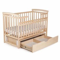 Casa Padrino lettino per bambini di lusso in legno massello con materasso naturale 125 cm