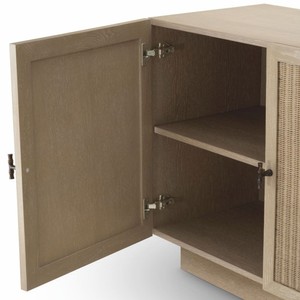 Casa Padrino Luxus Sideboard mit 4 Türen Beige / Bronze 220 cm - Luxus Möbel