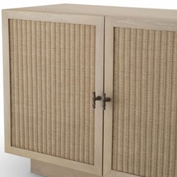 Luxus Massivholz Sideboard mit 4 Türen Beige Bronze