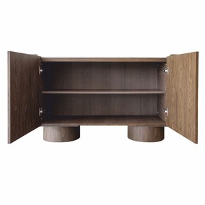 Casa Padrino Luxus Sideboard mit 2 Türen und Keramikplatte Braun / Creme 160 cm