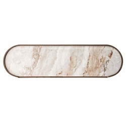 Casa Padrino buffet de luxe avec 2 portes et plateau en céramique marron / crème 160 cm
