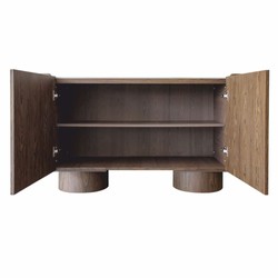 Casa Padrino buffet de luxe avec 2 portes et plateau en céramique marron / crème 160 cm