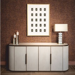 Casa Padrino Luxury Sideboard with 4 Doors and Ceramic Top White / Brass 192 cm