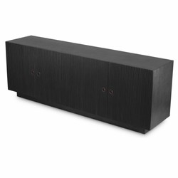 Casa Padrino credenza di lusso nero-grigio / bronzo 220 cm - Mobili di lusso