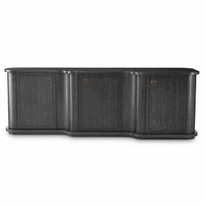 Casa Padrino Luxus Sideboard Schwarzgrau / Bronze 220 cm - Luxus Hotel Möbel