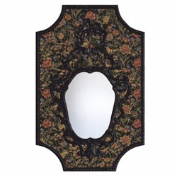 Casa Padrino Espejo Barroco de Lujo Multicolor / Negro Al. 99 cm - Muebles Barrocos - Hecho en Italia