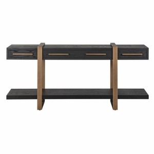 Casa Padrino Luxus Sideboard Schwarz / Antik Messing 180 cm - Luxus Möbel