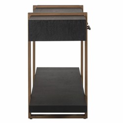 Casa Padrino Luxury Sideboard Black / Antique Brass 180 cm - Luxury Furniture